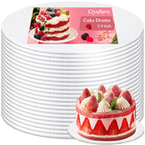 12 Inch Cake Drum, Cake Boards 12 Inch Round, 1/4 White 8in 10in 12in 14in Cake Drums Cardboard Base Board Circles for Pizza Wed