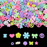 Candy Acrylic Beads for Bracelet Making kit, 200g+ 11-Style, Assorted Kandi Pony Kawaii Charms Bead DIY Craft Supplies for Jewel