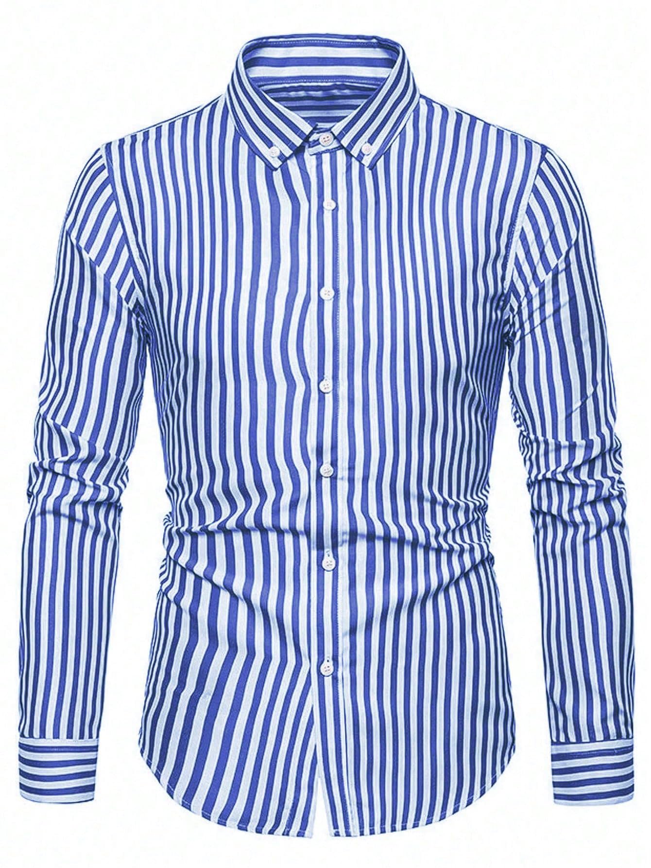 Toplot Shirt For Men || Mens Casual Shirts || Full Sleeve || Regular Fit || Striped (Strip-Shirt-5219-Sky Blue-S),Sky Blue,,B0DQPMLV9K