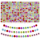 ARTDOT 1400 Pieces Letter Beads for Friendship Bracelets Making Kit, 28 Styles Assortment Jewelry Making Supplies Alphabet Beads