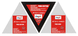 SKYHawk Pre Stretched Triangle Shape Canvas Frame(Black, White, Linen) (10 oz) (Set of 3)