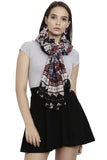 Fabseasons Viscose Abstract Printed Soft Scarf/Scarves, Shawl And Stoles For Women, Size 85 * 180 Cms