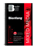 Bienfang Mixed Media Pad, 5.5x8.5 Inches, 40Sheets Artist Paper, SpiralBound Sketchbook, 90lb,146gsm