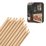 Hardwood Round Dowels (5/16 x 36, Pack of 25) | Variety of Diameters & Wood Species | Unfinished Wooden Dowel Rods for Crafts & 