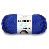 Caron Simply Soft Party Yarn, 3 oz, Medium Worsted 4 Gauge, Royal For Crochet, Knitting & Crafting