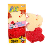 Scrub Daddy Mickey & Minnie Mouse Dish Sponges Includes 2 Scrub Daddy Kitchen Sponges & 2 Scrub Mommy Dish Scrubbers DualSi