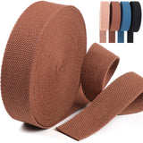 PECMER Cotton Webbing 1.5 Inch -Brown 12 Yards Webbing Straps for Bags-Heavy Webbing 1.5 inch for Backpack Straps Belt Bag Purse