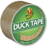 Duck Brand Printed Duct Tape, Single Roll, Burlap (283713)