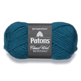 Patons Classic Wool Roving Yarn, 3.5 oz, Pacific Teal, 1 Ball