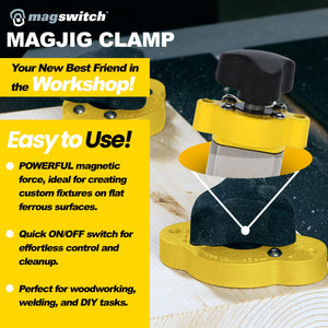 Magswitch MagJig 150 Magnetic Woodworking and Welding Base Clamp Holder for Wood Working Supplies, Accessories, Tools and Equipm