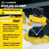 Magswitch MagJig 150 Magnetic Woodworking and Welding Base Clamp Holder for Wood Working Supplies, Accessories, Tools and Equipm