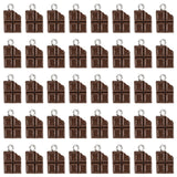 Framendino, 40 Pack Resin Chocolate Pendant Charm Cute Mini Simulation Tiny Food Dessert Sweet Candy for DIY Jewelry Making