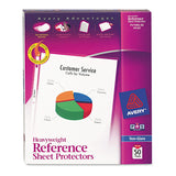 Avery 74107 TOPLoad Poly Sheet Protectors, Heavy Gauge, Letter, NONGLARE, 50/Box