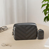 Adisa Women'S Girls Cross Body Sling Bag With Pouch (Sl5127_Black),Black,,B0CSH1QDXR