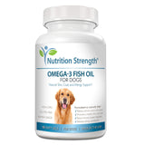 Nutrition Strength Omega 3 Fish Oil Soft Gels for Dogs with EPA & DHA Fatty Acids for Heart, Skin, Coat & Allergy Support, Hip &