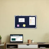 Eduway 1X2 Feet Aluminium Framed | Notice Board | Pin-Up-Board | Bulletin-Board | Display Board | With Soft Foam Fabric For Home