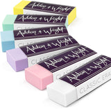 Ashton and Wright Classic Eraser Latex Free Plastic Rubber [Pack of 6] Pack of 5 Pastel + 1 White