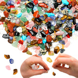 XIANNVXI Multicolor Crystal Beads Natural Chip Stone Beads 400Pcs Crystal Bead 5-8mm Irregular Healing Crystal Loose Rocks for D