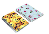 Askprints A5 Notebook (Unruled Wire Bound Spiral Notebook, Multicolored, Pack Of 2)
