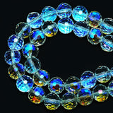 DIQIO 8mm Sparkle 96 Faceted Crystal Beads (65-72pcs, Crystal Paradise)
