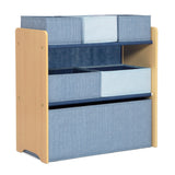 Delta Children - GapKids 6 Bin Toy Organizer - Greenguard Gold Certified, Indigo Blue