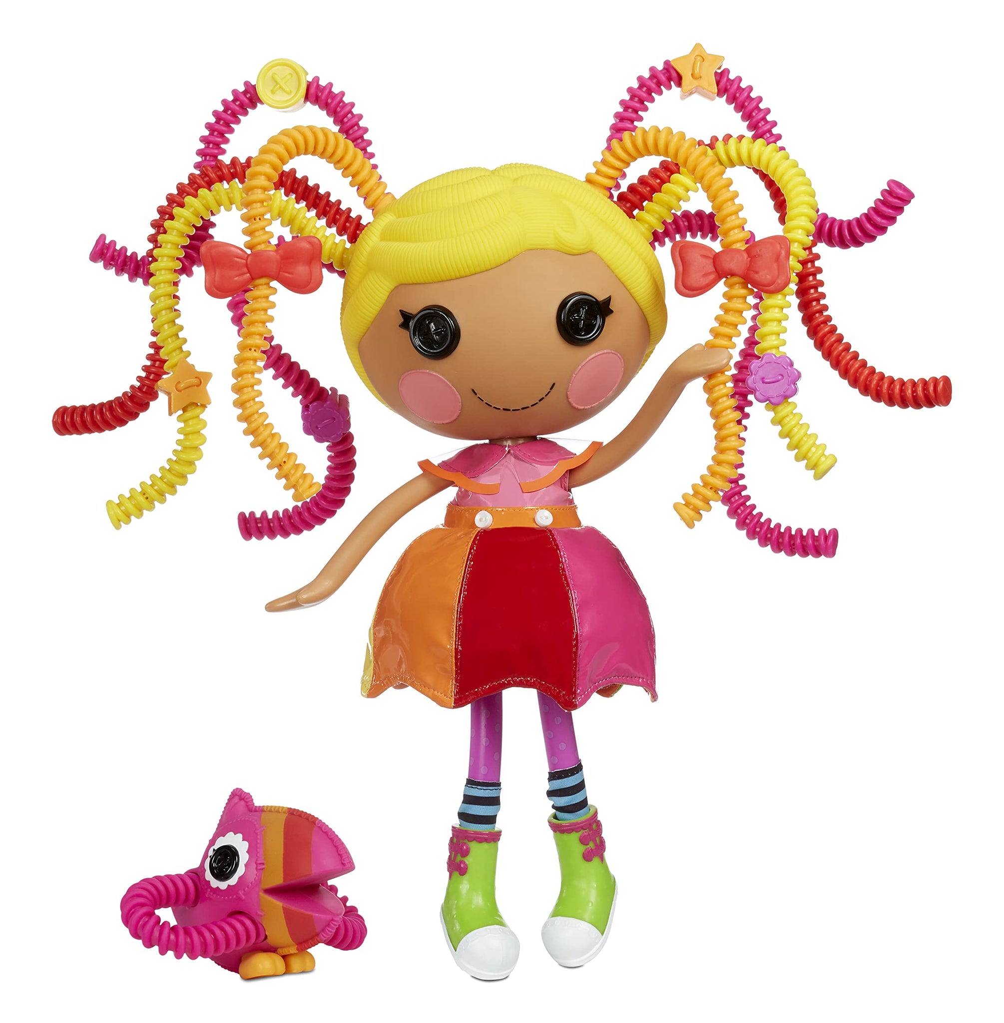 Lalaloopsy Silly Hair Doll- April Sunsplash & Pet Toucan, 13 Rainbow Hair Styling Doll With Multicolor Outfit & 11 Accessories