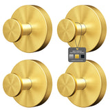 Ninth Five Shower Suction Cup Hooks, Heavy Duty Bathroom Wall Hooks for Towels, Robes, Loofahs, Removable Metal Hook for Tile Gl