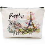 Sitsink Paris Souvenirs Travel Essentials - Eiffel Tower Paris Souvenirs from France, Paris Gifts for Women Small Cosmetic Bag f