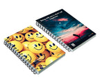 A5 Size Notebook (Unruled Wire Bound Spiral Notebook, Multi Color, Pack Of 2).