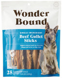 Amazon Brand - Wonder Bound Beef Gullet Sticks Dog Treats, 5-6 Inch, Pack of 25, Highly Digestible, Minimally Processed, 7.05 Ou