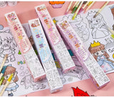 ASFunClub Drawing Colouring Roll Sheet for Kids Fun Large Poster Graffiti Art 30cmX300cm Paper Coloring scoll Colour Sticky Roll