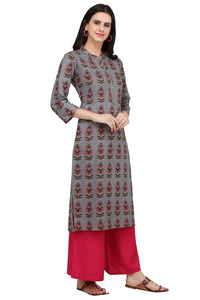 Gosriki Women'S Cotton Kurta (Kur190022-Xl_X-Large_Grey),grey,,B07QGM8DG8