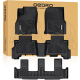 OEDRO Floor Mats for 2024-2013 Toyota 4Runner 7 Seater, Custom Fit TPE All-Weather 4Runner Car Mats Includes 1st, 2nd Row & 3rd 