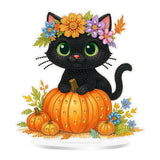 Eiflow Desktop Diamond Art Kit for Adults Halloween, DIY Tabletop Diamond Art Painting with Stand, Acrylic Stand Up Gem Painting