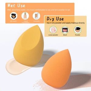 COSTICA Makeup Sponge Set Blender, Beauty Sponge Makeup Blender Flawless for Liquid - Multi Colored 8 pcs Exquisite Packeged
