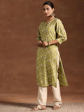 Libas Women'S Silk Regular Kurta (29218_Green