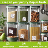 400cc Oxygen Absorbers for Food Storage 100 Pack - Sealed Packs of 10 for Freshness - Ideal for Mylar Bags, Mason Jars, and Free