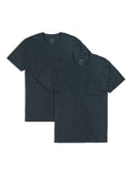 Fruit of the Loom Mens Eversoft Cotton TShirts (S4XL), Pocket2 PackBlack Heather, Large
