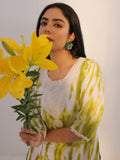 Libas Women'S Cotton Abstract Kurta Set (400286 Green Green Xl