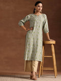 Libas Women'S Silk Regular Kurta (29220_Green Green L