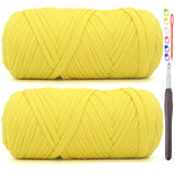 2 Pack Tshirt Yarn for Crocheting,T Shirt Chunky Elastic Fabric Thick T-Shirt Crochet Yarn for Beginners Crocheting Hand Knittin
