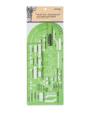 Rapidesign Traffic Accident Investigator LargeSize Template, 1 Each (R131)