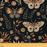 Feelyou Butterfly Fabric by The Yard Kids 2 Yard Flower and Plant Upholstery Fabric for Chairs Butterflies Print Waterproof Fabr