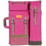 TRANSON Art Portfolio Case Artist Backpack Canvas Bag Large 26x 19.5Magenta