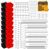 ELEAD 297 Piece Pegboard Hooks Kit, Peg Board Organizer Accessories with Bins for Organizing Various Tools, Fit 1/8 or 1/4 inch 
