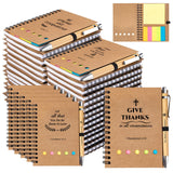 Fantasyon 30 Sets Christian Gifts Prayer Journal, Inspirational Spiral Notebooks With Bible Pens For Christian Women Men Church 