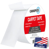 CANOPUS Double Sided Carpet Tape for Area Rugs, MultiPurpose Carpet Adhesive, Suitable for Tilings, Wood Floors, NonSlip Rug T