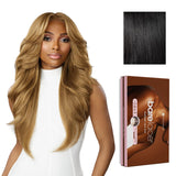 Sensationnel Bare Lace 6X5 Lacewig - Unit 3 Lacefrontal Glueless Synthetic 180 Degree Preplucked Hairline (1 JETBLACK)