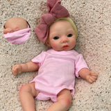 OtardDolls 10 Inch Silicone Baby Doll Full Body Soft Silicone Reborn Baby Mini Silicone Baby Dolls Reborn Baby Dolls Handmade Re