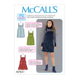 McCall Pattern Company McCalls M7831 Learn Womens Jumper Sewing Patterns, Sizes 412